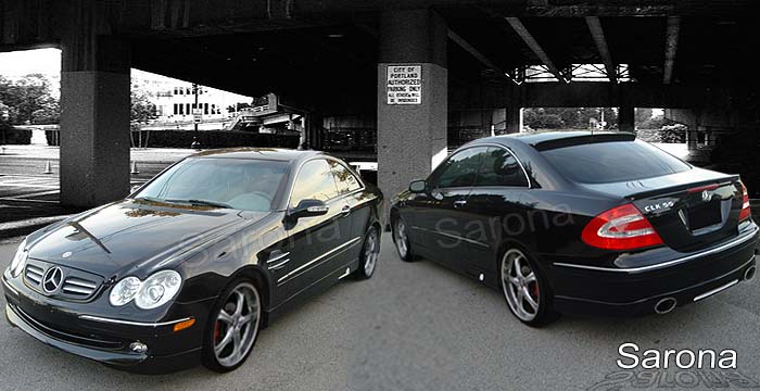 Custom Mercedes CLK  Coupe & Convertible Body Kit (2003 - 2006) - $990.00 (Manufacturer Sarona, Part #MB-020-KT)
